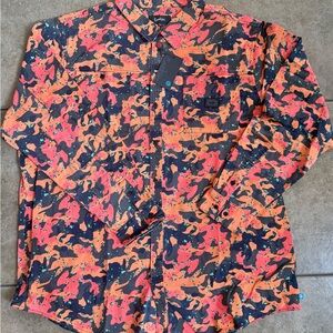 Cookies Orange Camo Shirt Men’s 4XL Mendocino Canvas Shacket New FAST SHIPPING